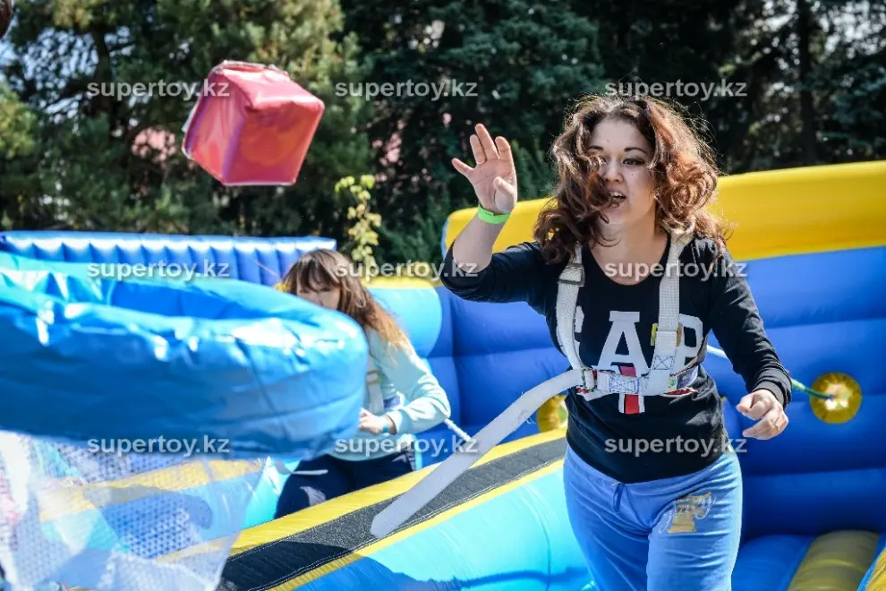 Надувной батут Банджи Баскетбол